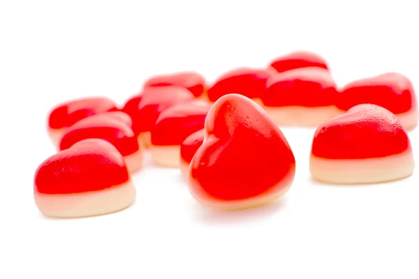 Cuori di caramelle isolati — Foto Stock