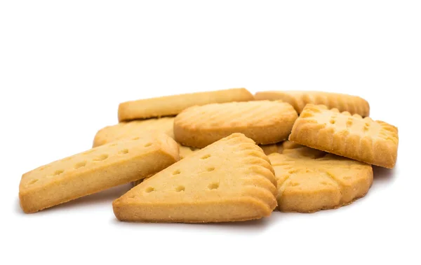 Biscuits au beurre isolés — Photo