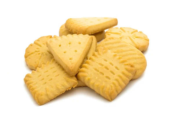 Butter cookies isolated — Stock Photo, Image