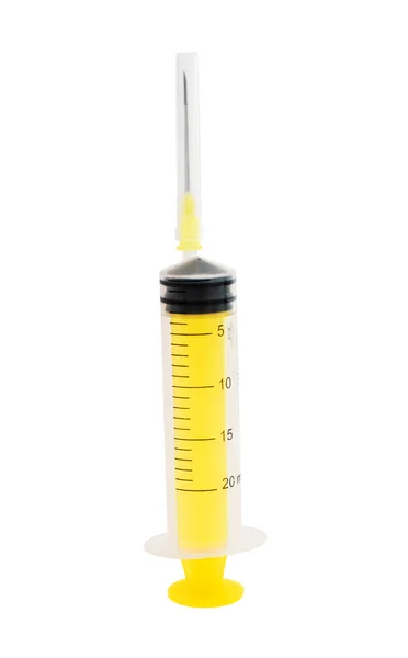 Medical syringe isolated — Stock Photo, Image