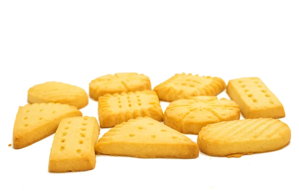 Galletas de mantequilla aisladas — Foto de Stock