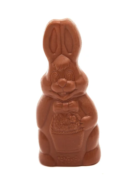 Coniglietto cioccolato Pasqua isolato — Foto Stock