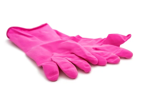 Чистящие перчатки изолированы — стоковое фото