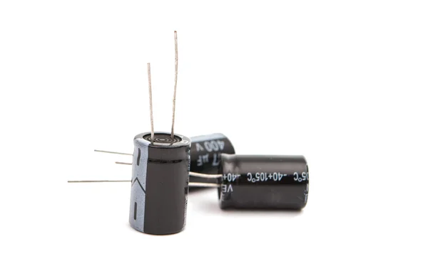 Capacitors isolated — Stock Photo, Image