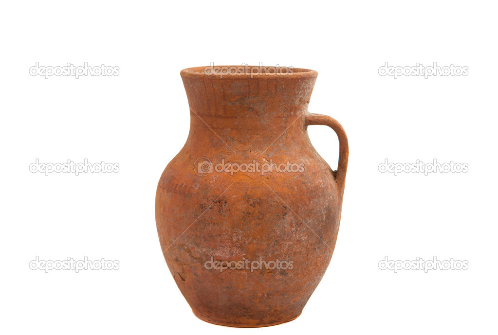 Old clay jug