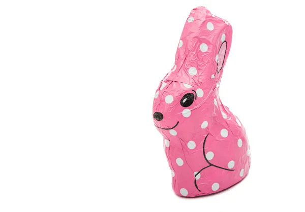 Conejo de chocolate de Pascua aislado —  Fotos de Stock