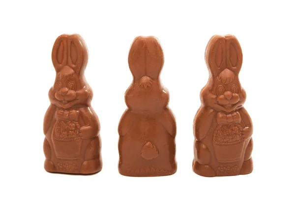 Easter chocolate bunny isolated — Stock Photo, Image