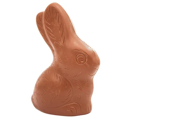Conejo de chocolate de Pascua aislado —  Fotos de Stock
