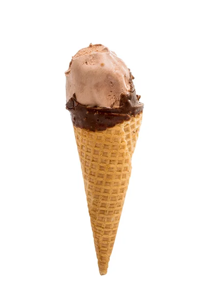 Gelato al cioccolato isolato — Foto Stock