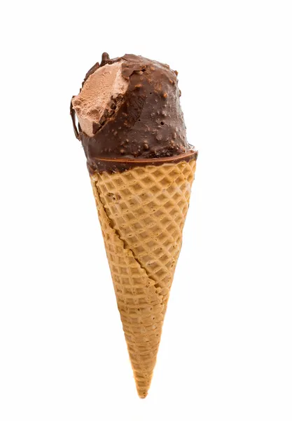 Glace au chocolat isolée — Photo