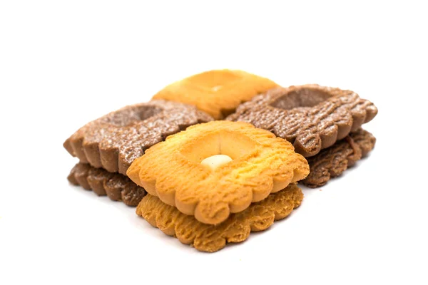 Biscoitos isolados — Fotografia de Stock