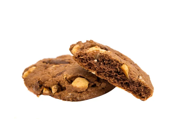 Çikolatalı ve fındıklı kurabiye — Stok fotoğraf