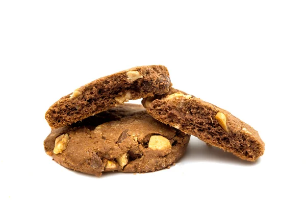 Biscotti con cioccolato e noci — Foto Stock