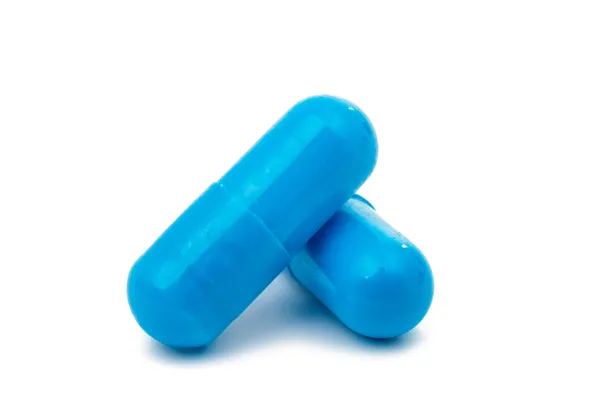 Blue capsules — Stock Photo, Image