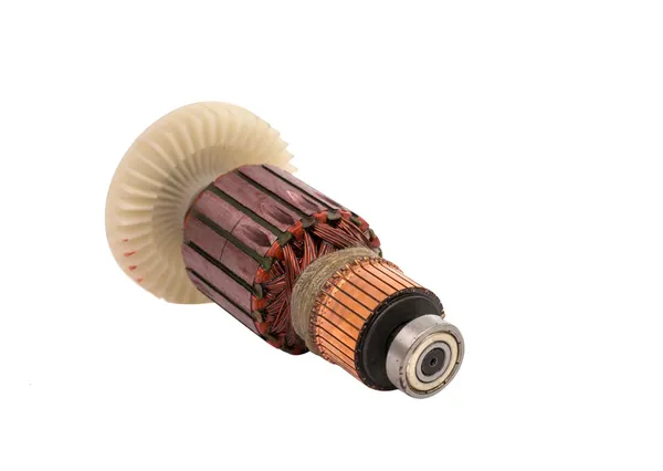 Elektrikli motor rotor izole — Stok fotoğraf