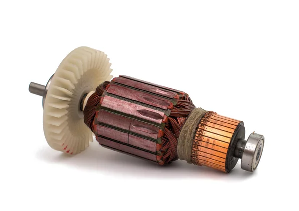 Elektromotor rotor geïsoleerd — Stockfoto