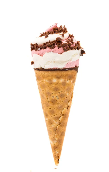 孤立的巧克力冰淇凌 — 图库照片