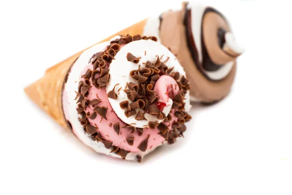 Gelato al cioccolato isolato — Foto Stock