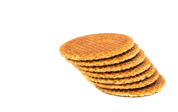 Holandský vafle, nazývá stroopwafel — Stock fotografie