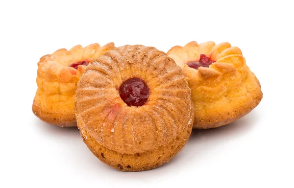 Muffins mit Füllung isoliert — Stockfoto