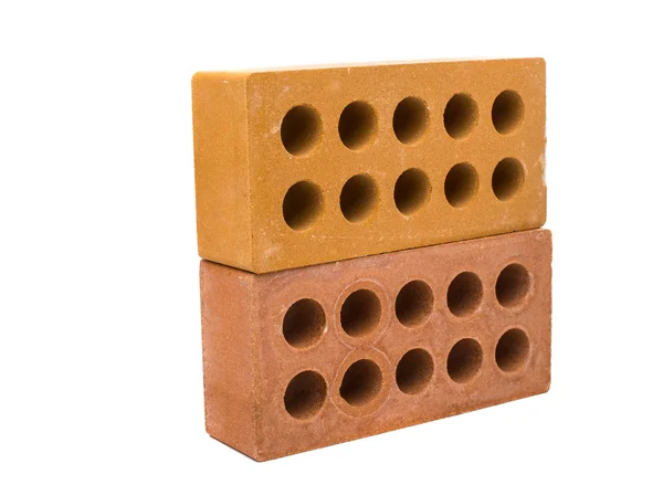 Bricks isolated — Stock Photo, Image