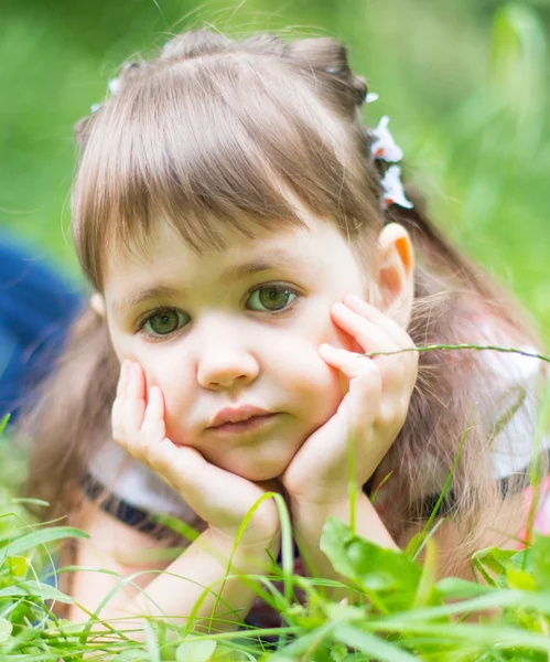 Portrait of little girl — Stock Photo, Image