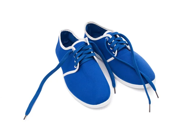 Blue sports shoes — Stock Photo, Image