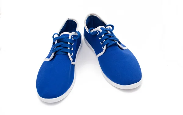 Blaue Sportschuhe — Stockfoto