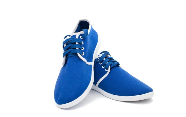 Mavi spor ayakkabıları — Stok fotoğraf