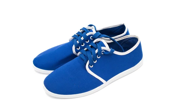 Sapatos esportivos azuis — Fotografia de Stock