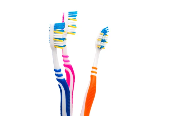 Cepillo de dientes en blanco — Foto de Stock