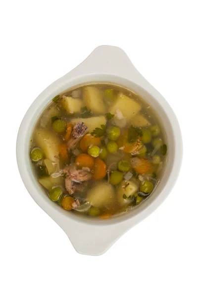 Sopa com legumes frescos — Fotografia de Stock