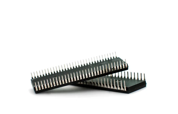 Microchips electrónicos — Fotografia de Stock