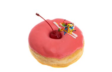 Beyaz arka plan üzerinde izole sır çörek 