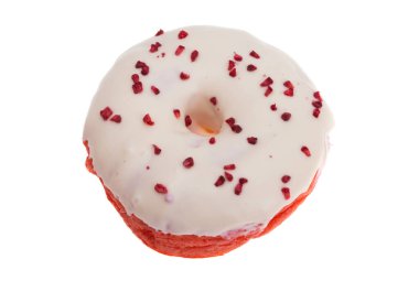 Beyaz arka plan üzerinde izole sır çörek 