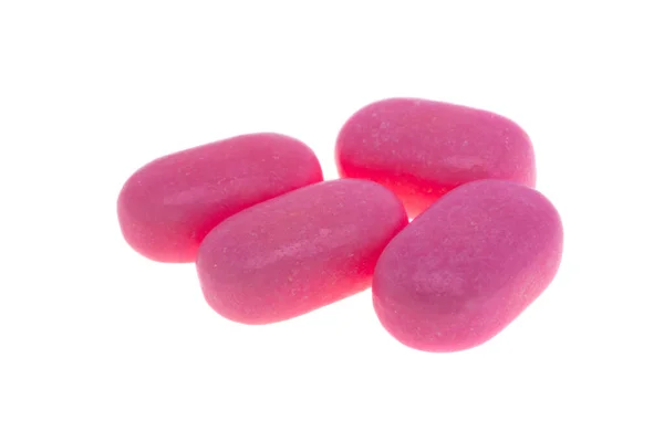 Pink Pills Isolated White Background — Stock Photo, Image