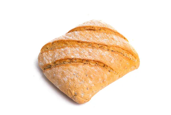 Ciabatta Isolata Sfondo Bianco — Foto Stock