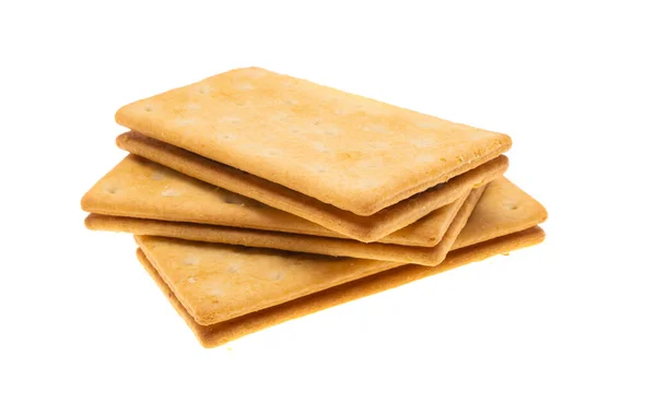 Double Cracker Izolované Bílém Pozadí — Stock fotografie