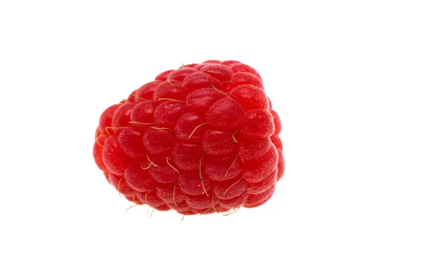Ripe Tasty Raspberry Isolated White Background — Stock Photo, Image
