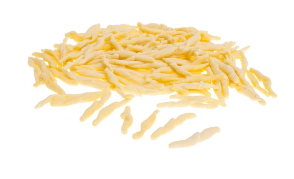 Strozzapreti Pasta Isolated White Background — Stock Photo, Image