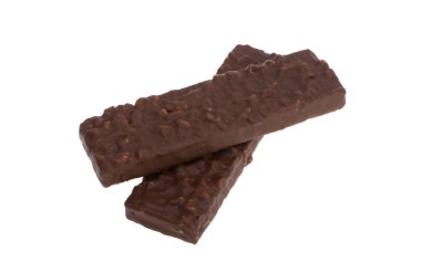 Beyaz arka plan üzerinde izole çikolatalı gözleme bar 