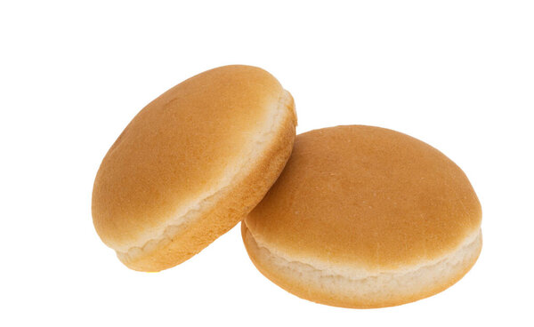 маленькие булочки бургер изолированы на белом фоне 