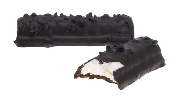 Chocolate Bar Milk Filling Isolated White Background — Stock Photo, Image
