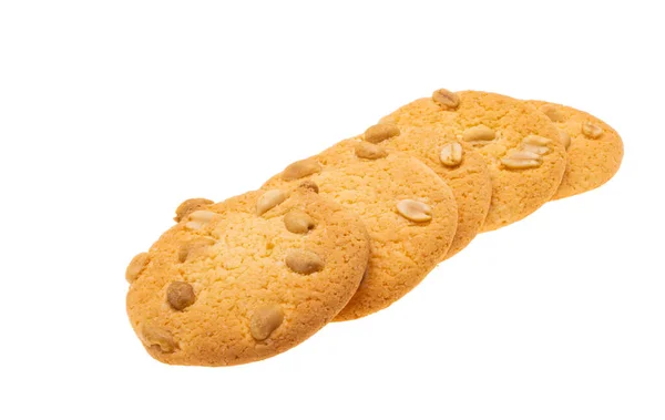 Печиво Арахісом Ізольоване Білому Тлі — стокове фото