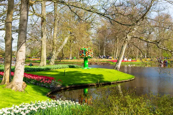 Mooi Voorjaarspark Nederland — Stockfoto