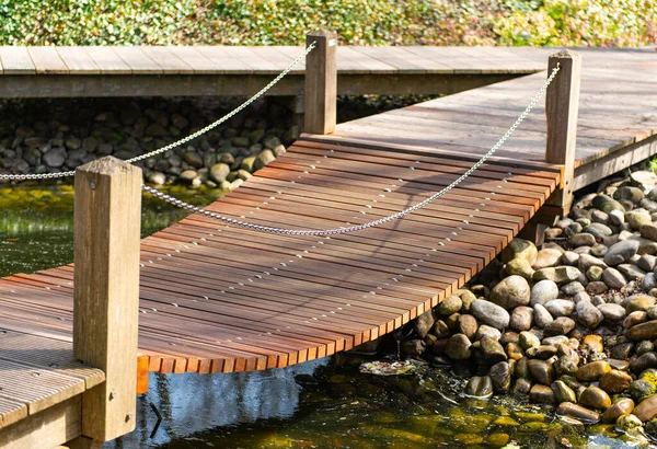 Wooden Bridge Park — Stock Photo, Image