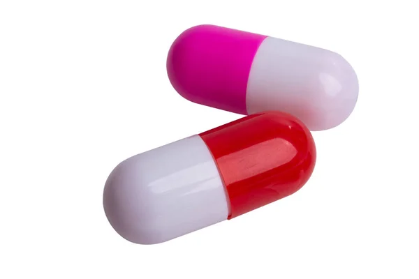Pillole Isolate Sfondo Bianco — Foto Stock
