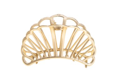 Beyaz arkaplanda izole edilmiş güzel saç yengeci 