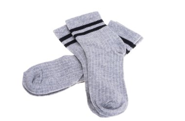 Beyaz arkaplanda izole çoraplar 