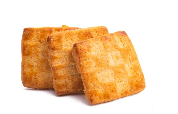 Galletas Aisladas Sobre Fondo Blanco —  Fotos de Stock